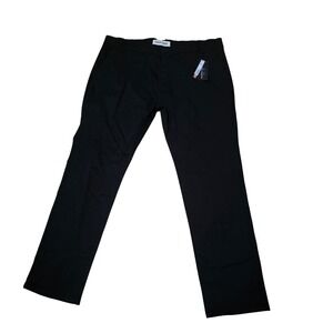 Hawks Bay Mens Chino Pants Black Flex2 Cotton Stretch Size 36x32